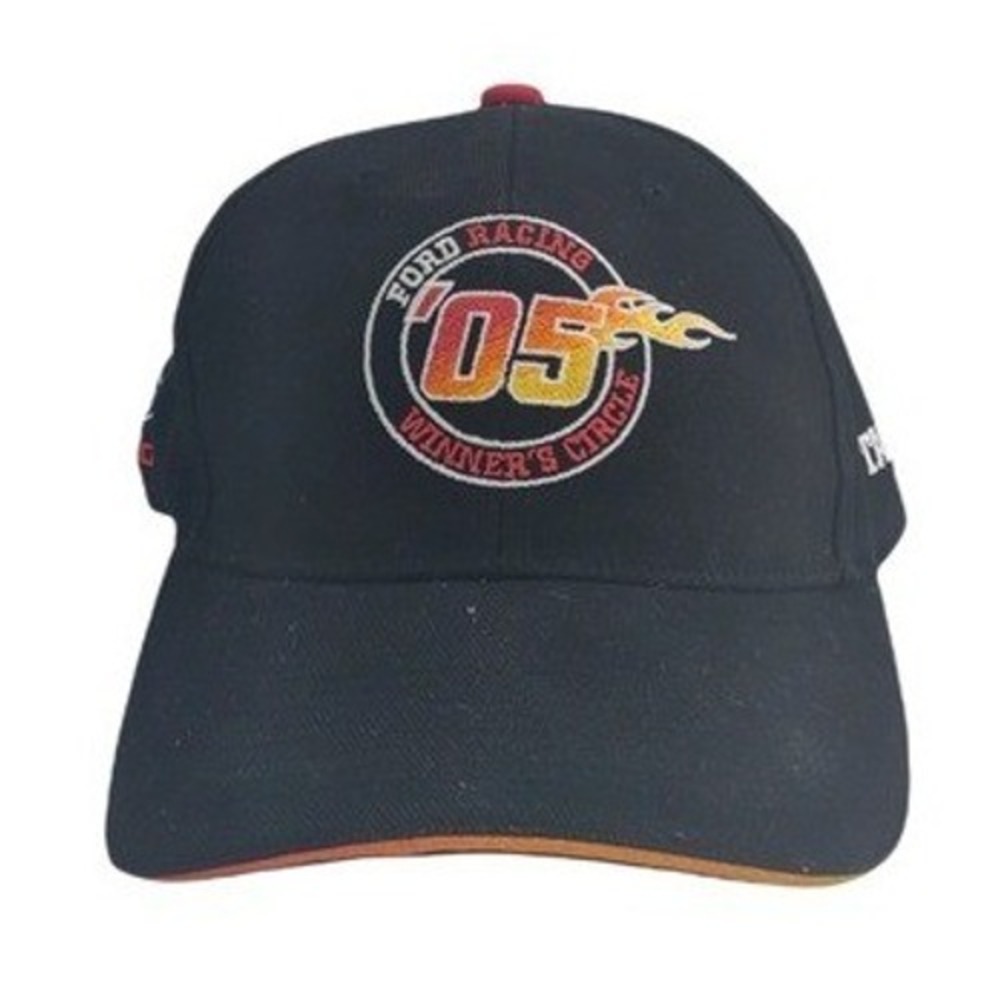 Ford Racing Winners Circle Hat Flames 05 Taurus Adjustable Strap Baseball Cap